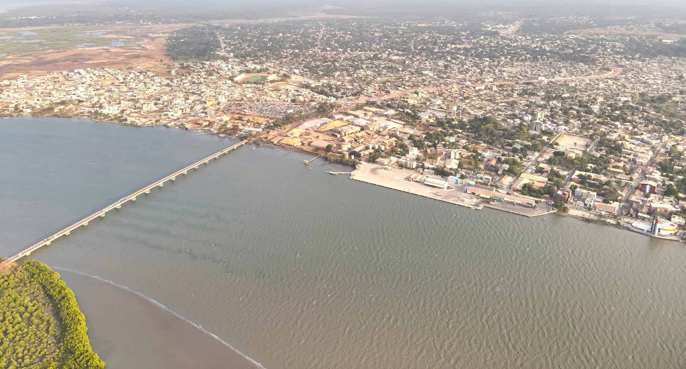 Vue aérienne du Sénégal